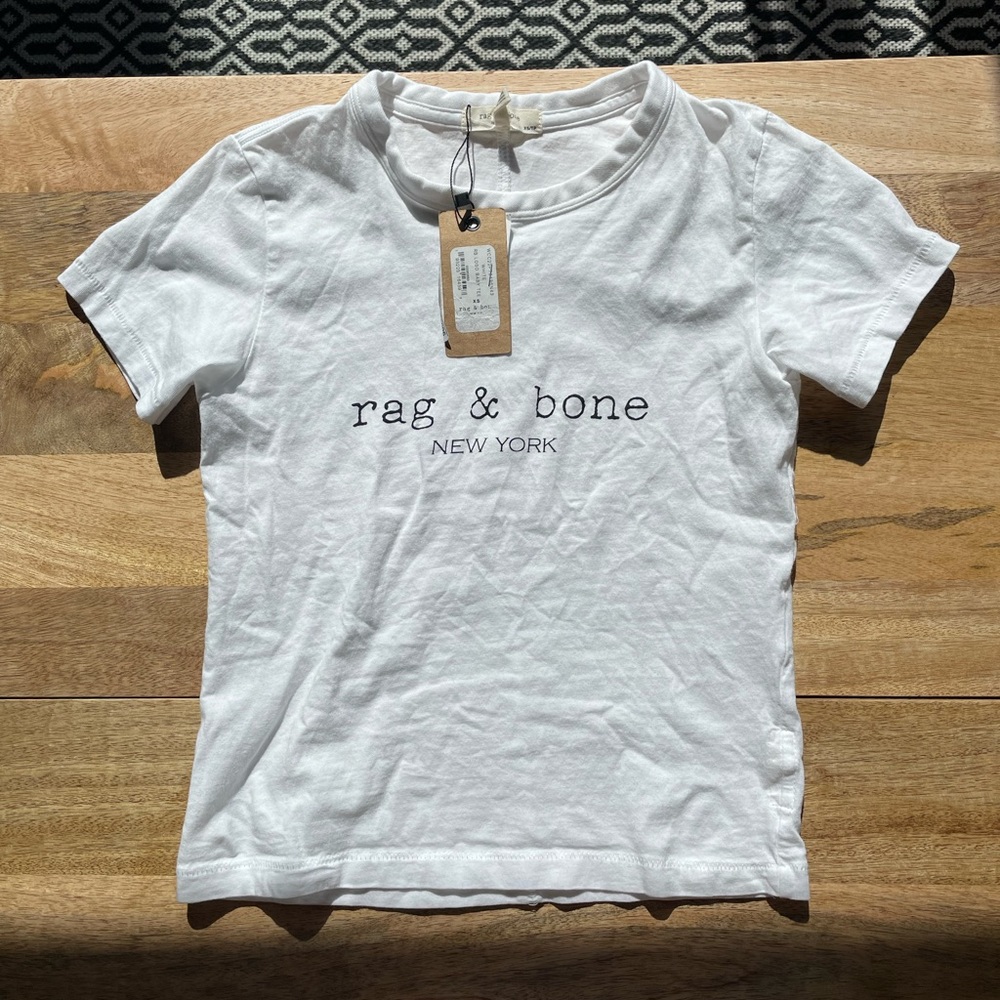 NWT Rag & Bone Logo Tee XS